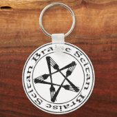 Braise Seitan Vegan Pentagram (dark version) Sleutelhanger (Voorkant)