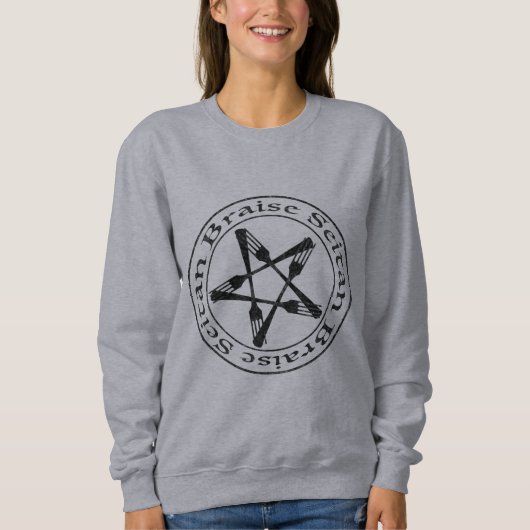 Braise Seitan Vegan Pentagram (dark version) Trui (Voorkant)