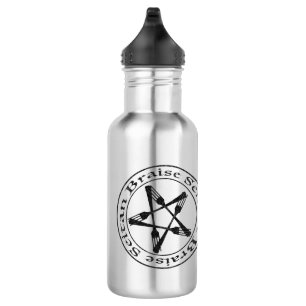 Braise Seitan Vegan Pentagram (dark version) Waterfles