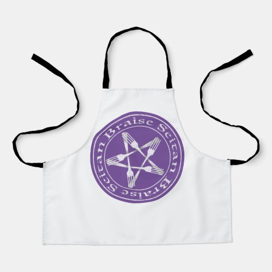 Braise Seitan Vegan Pentagram (light version) Schort (Voorkant)