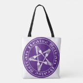 Braise Seitan Vegan Pentagram (light version) Tote Bag (Achterkant)