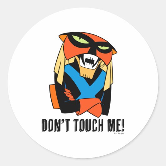 Brak Dont Touch Me  Ronde Sticker (Voorkant)