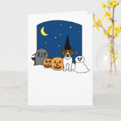 Brak Halloween Kaart (Gele Bloem)