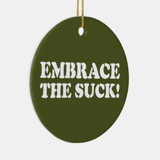 BRAK HET SUCK! KERAMISCH ORNAMENT (Rechts)