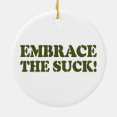 BRAK HET SUCK! KERAMISCH ORNAMENT (Achterkant)