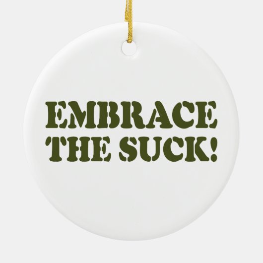 BRAK HET SUCK! KERAMISCH ORNAMENT (Achterkant)