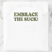 BRAK HET SUCK! OVALE STICKER (Tas)