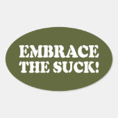 BRAK HET SUCK! OVALE STICKER (Voorkant)