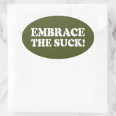 BRAK HET SUCK! OVALE STICKER (Tas)