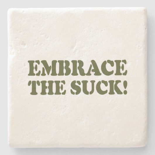 BRAK HET SUCK! STENEN ONDERZETTER (Voorkant)