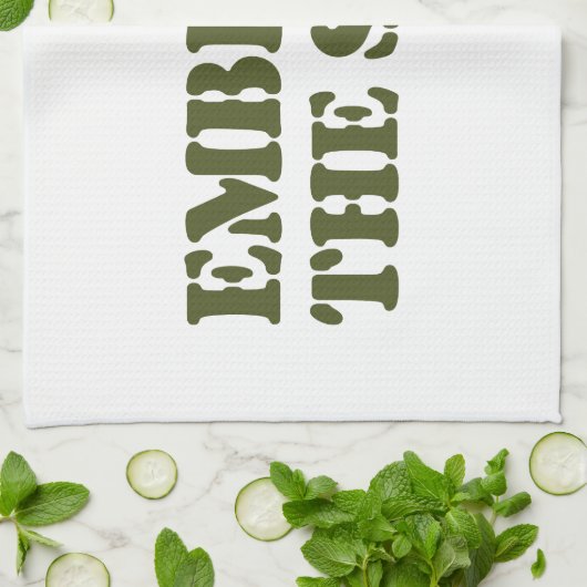 BRAK HET SUCK! THEEDOEK (Gevouwen)