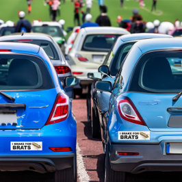 Brake For Brats grappig gezegde Wisconsin brat pri Bumpersticker