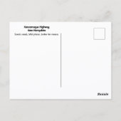 Brake for Moose Kancamagus Highway New Hampshire Briefkaart (Achterkant)