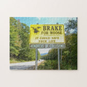 Brake for Moose Kancamagus Highway New Hampshire Legpuzzel (Horizontaal)