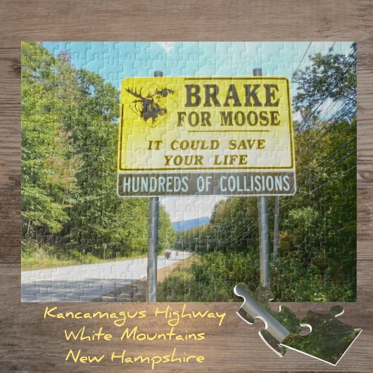 Brake for Moose Kancamagus Highway New Hampshire Legpuzzel