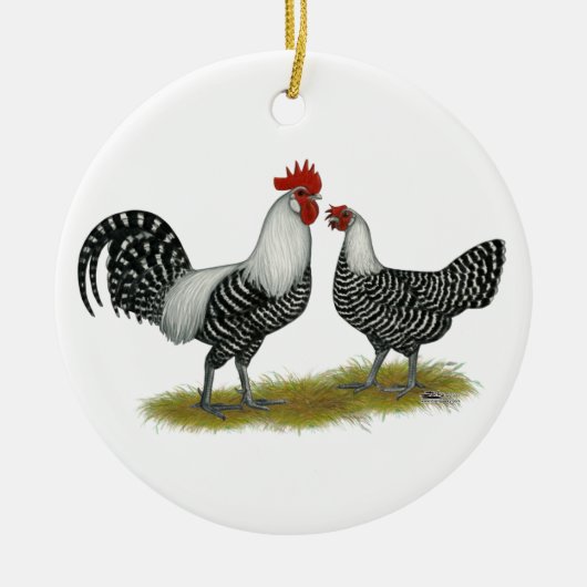 Brakel Chickens Keramisch Ornament (Voorkant)