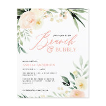 Braken en bubbelgroen en perzikkleurige waterverf 