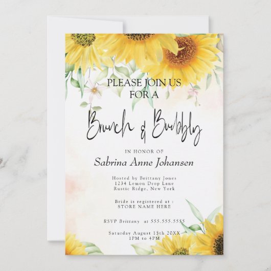 Braken en herfstbloemen kaart (Voorkant)