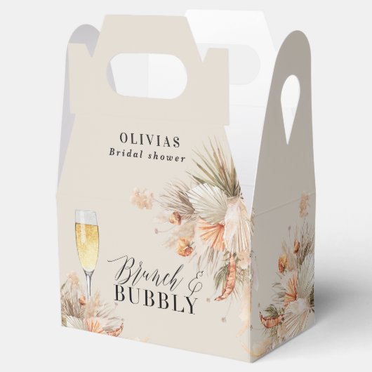 Braken Vrijgezellenfeest pampas gras Bedankdoosjes (Geopend)