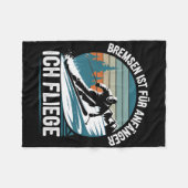 Brakes is voor beginners in het skiën fleece deken (Voorkant (Horizontaal))