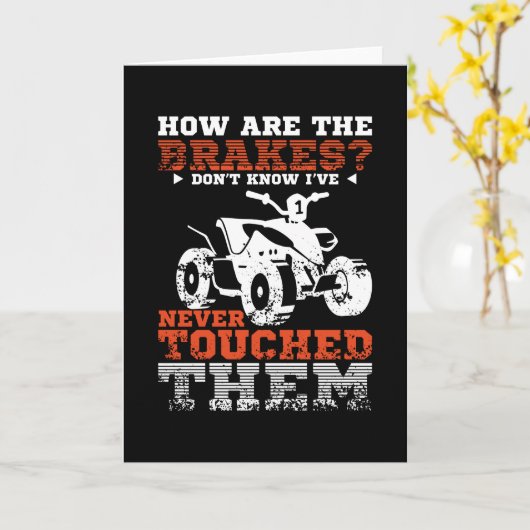 Brakes Quad Atv Kaart (Gele Bloem)