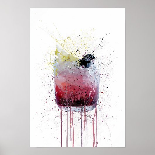 Bramble Cocktail Poster (Voorkant)