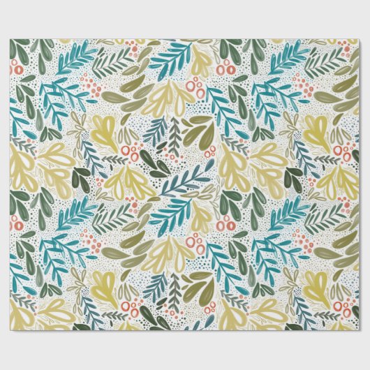 Bramble | Festief botanisch Cadeaupapier (Vlak)