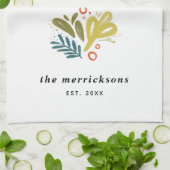 Bramble | Festive Botanical Custom Theedoek (Gevouwen)