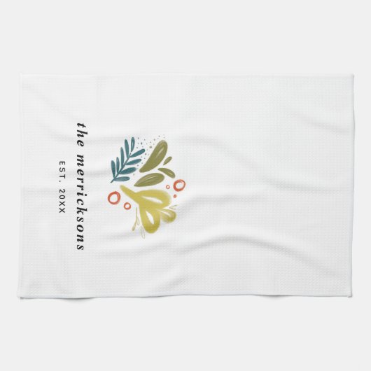 Bramble | Festive Botanical Custom Theedoek (Horizontaal)