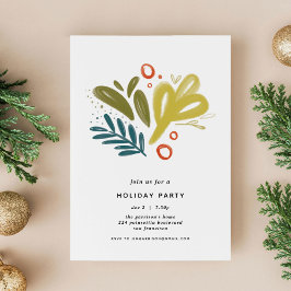 Bramble | Festive Botanical Holiday Party nodigt u Uitnodiging Briefkaart