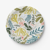 Bramble | Festive Botanische Borden Papieren Bordje (Voorkant)