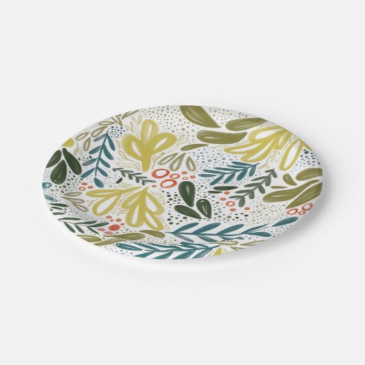 Bramble | Festive Botanische Borden Papieren Bordje (Gekanteld)