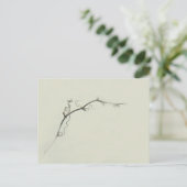 Bramble Ranken in de Mist - Minimalisme Briefkaart (Staand voorkant)