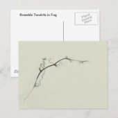 Bramble Ranken in de Mist - Minimalisme Briefkaart (Voorkant / Achterkant)