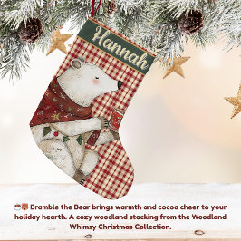 Bramble the Bear | Woodland Whimsy  Kleine Kerstsok
