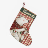 Bramble the Bear | Woodland Whimsy  Kleine Kerstsok (Voorkant (Hangend))