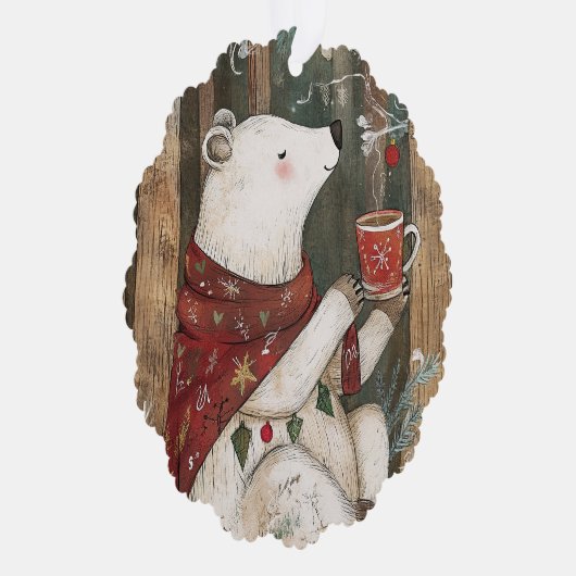 Bramble the Bear | Woodland Whimsy  Ornament Kaart (Rechts)