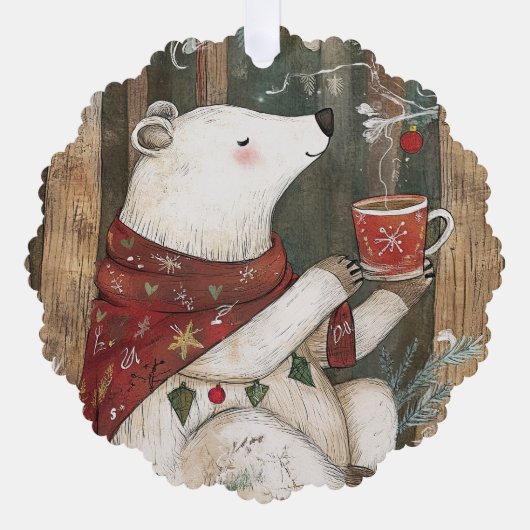 Bramble the Bear | Woodland Whimsy  Ornament Kaart (Voorkant)