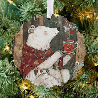 Bramble the Bear | Woodland Whimsy  Ornament Kaart
