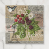  bramen & Franse Ephemera Art Collage Bedankjes Labels (Voorkant)