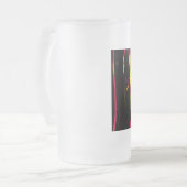 bramen, schuurtjes en bacchanische gevorste glasbi matglas bierpul (Voorkant links)