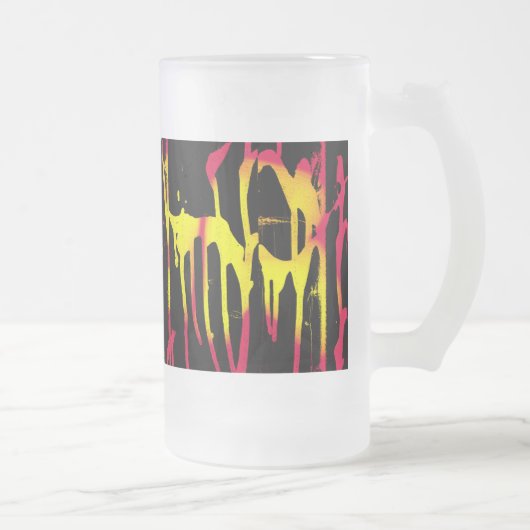 bramen, schuurtjes en bacchanische gevorste glasbi matglas bierpul (Rechts)