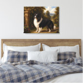 Bramen, Shetland Sheepdog Canvas Afdruk (Insitu (Slaapkamer))