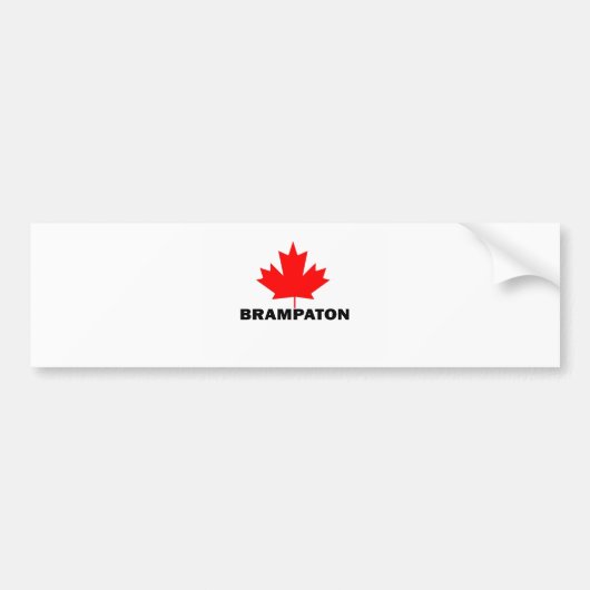 Brampton, Ontario Bumpersticker (Voorkant)