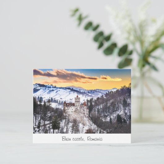 Bran castle briefkaart (Staand voorkant)