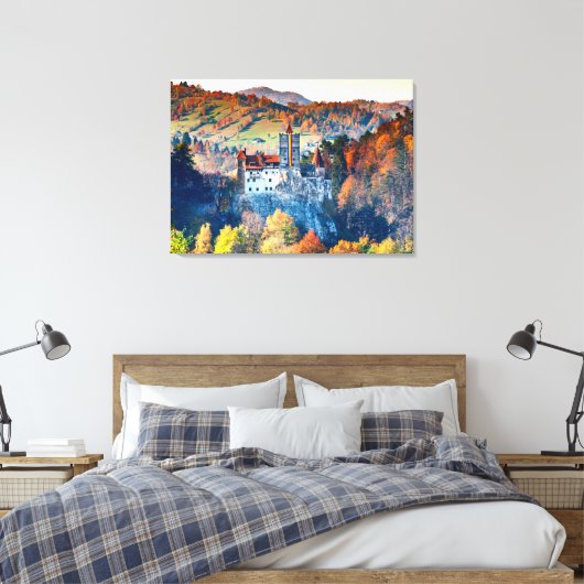 Bran Castle Canvas Afdruk (Insitu (Slaapkamer))