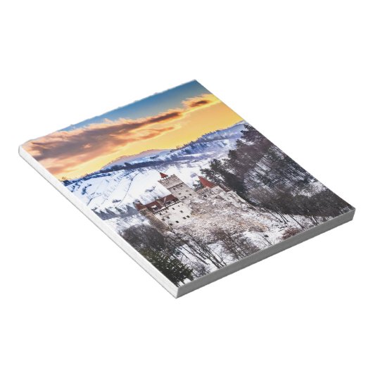 Bran castle notitieblok (Schuin)