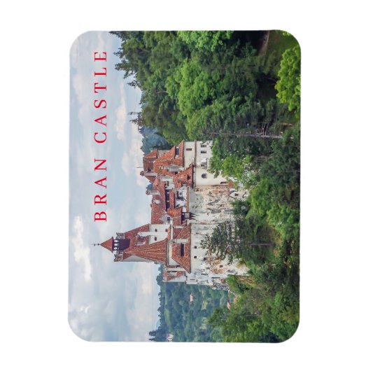 Bran Castle panoramisch uitzicht koelkastmagneet Magneet (Verticaal)