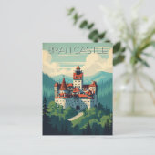  Bran Castle Roemenië Briefkaart (Staand voorkant)