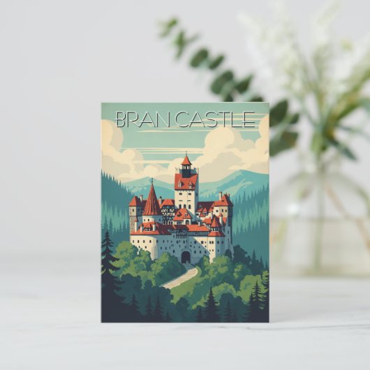  Bran Castle Roemenië Briefkaart (Staand voorkant)
